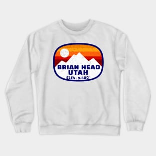 Ski Brian Head Utah Skiing Winter Sports Snowboarding Crewneck Sweatshirt